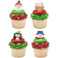 thumbnail image 3 of Holiday Icon Cupcake Rings, Animal Penguins Cake Topper For Garden Tea Party Theme (12/PKG), 3 of 3