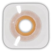 Esteem Synergy Ostomy Barrier, Precut, 4 x 4 Inch, Standard Wear, 1-1/8 Inch Opening, 10 Count