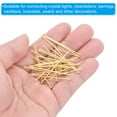 thumbnail image 6 of Uxcell 2.5mm OD x 40mm L Chandelier Connector Clips Pins Copper Chandelier Replacement Golden 100 Pack, 6 of 7