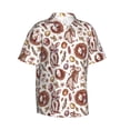 thumbnail image 3 of Xecao Rabbit And Egg print Hawaiian shirt - a stylish short-sleeve button-down for men, perfect for casual beach and tropical outings., 3 of 9
