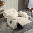 thumbnail image 2 of JUUXO Oversized Recliner Chair Lay Flat 71" Length, Large Power Lift Chair for Elderly, Extra Wide Heated Massage Chair for Big and Tall in 26" Seat Width, 400 lbs, 2 of 6