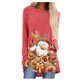 thumbnail image 1 of Camisas Navideñas Para Mujer, Camisetas de Manga Larga Con Estampado de Estilo Étnico, Sudadera Informal de Invierno Y Otoño, Jersey Acogedor, Blusa Odeerbi ODB206569, 1 of 5