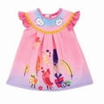 thumbnail image 2 of AlevRam 3 Pack 18 inch Doll Summer Outfits – Cute Bird and Cloud Print Dress, Bunny Sleeping on Moon Swimsuit with Swim Cap, Unicorn Print Romper – Fits for 18 inch Dolls, 2 of 7