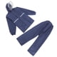 thumbnail image 3 of Conjunto de traje de lluvia reflectante para motocicleta y bicicleta, impermeable y pantalones de lluvia unisex para adultos de doble capa para actividades al aire libre, seguridad nocturna., 3 of 7
