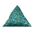 thumbnail image 4 of Exotic Lounger Chair Bag, Continuous Jungle Foliage Pattern with Tropical Leaves, High Capacity Storage with Handle Container, Lounger Size, Teal Dark Teal, by Ambesonne, 4 of 5