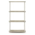 thumbnail image 3 of Furinno 23.6 W x 11.6 D x 43.25 H 4-Shelf Decorative Shelves, Sonoma Oak and White, 3 of 5