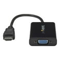 thumbnail image 2 of StarTech.com HDMI to VGA Video Adapter Converter with Audio for Desktop PC / Ordinateur Portable / Ultrabook - 1920x1080 - Adaptateur - HDMI Mâle vers HD-15 (VGA), mini jack, Micro-USB Type B Femelle - 9,8 Po - Noir - support 1080p, Actif - pour P/N : DK30CH2DEP, DK30CH2DEPUE, MST30C2DPPD, 2 of 10