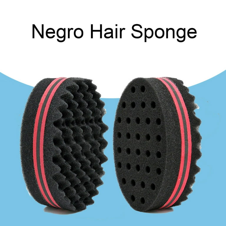 Double Sides twist hair brush sponge,Sponge Brush for Natural,Afro coi –