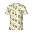 thumbnail image 5 of Vsdgher Avocado Work Out Print Men's Dry Fit Mesh Athletic Shirts Moisture Wicking Tennis T-Shirt Tops, 5 of 9