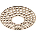 thumbnail image 2 of 16"OD x 5 3/4"ID x 1/4"T Fink Wood Fretwork Pierced Ceiling Medallion, Alder, 2 of 3