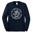 thumbnail image 2 of Wild Bobby, Faith Hope & Love Three Things That Last Forever Inspirational/Christian Men Long Sleeve Shirt, Navy, 3X-Large, 2 of 6
