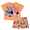 Care Bears Orange, variant on Care Bears Girls Short Sleeve Top and Short Pajama Set, 2-Piece, Sizes 4-12