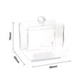 thumbnail image 2 of New Acrylic Cotton Swabs Storage Holder Box Transparent Makeup Case Cosmetic Container, 2 of 5