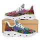 thumbnail image 1 of Zapatos de mujer con estampado LGBT, zapatillas deportivas planas de punta redonda transpirables con grafiti a la moda, diseño personalizado, 1 of 6