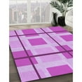 thumbnail image 3 of Ahgly Company Machine Washable Indoor Square Transitional Pastel Purple Pink Area Rugs, 6' Square, 3 of 7