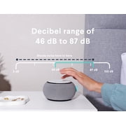 SNOOZ White Noise Sound Machine - Real Fan Inside, Control Via iOS and Android App - Cloud