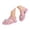 1-Pink71, variant on Elegyee Girls Princess Jelly Sandals Bowknot Sequins Soft Sole Summer Closed Toe Flats Shoes