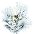 thumbnail image 2 of Vickerman 7.5' x 49" Flocked Atka Slim Artificial Christmas Tree, Warm White LED lights., 2 of 6