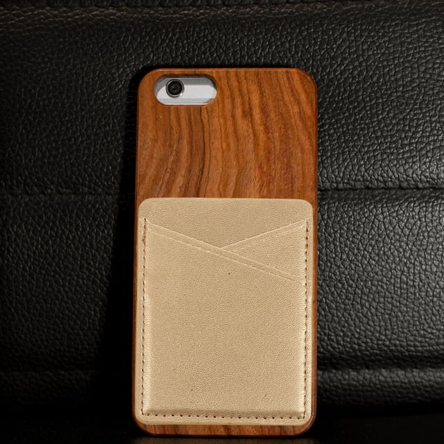 unbranded 2Ud Tarjetas Para Teléfono Con Adhesivo De PU Dorado Ideal Para Tarjetas Y