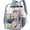 Gray, variant on PayUSD Clear Backpack Heavy Duty Stadium Approved Waterproof PVC Transparent Book Bag with Reinforced Strap for School Work Travel Festival, Black