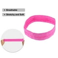 thumbnail image 5 of Unique Bargains Headbands Polyester Silicone Sweatbands Stretchy Moisture Wicking Headband for Sport Rose Red 1 PCS, 5 of 6