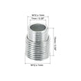 thumbnail image 2 of Unique Bargains M12 à M10 15mm de Long Double Mâle Fileté Réducteur Boulon Adaptateur de Fixation à Vis 5 Pack, 2 of 5