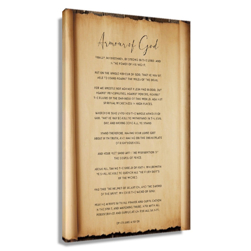 Ephesians 6 1018 Bible Verse Wall Art Vintage posters For Bedroom