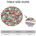 thumbnail image 6 of Pioneer Flower Floral Print Pattern Round Fitted Tablecloth with Elastic Edge,Dining Table Cover Waterproof,Outdoor Round Tablecloth for Camping,Dining,Indoor and Outdoor, 6 of 7