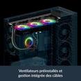 thumbnail image 6 of Arctic ACFRE00185A Liquid Freezer III Pro 420 A-RGB AIO CPU Fans 3 x 140mm Water Cooling AM5/AM4, Intel LGA1851/1770 - Black, 6 of 9