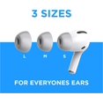 thumbnail image 5 of Foam Masters Memory Foam Ear Tips for AirPods Pro | Comfortable | Secure | Better Noise Cancellation | Version 3.0 Replacement Buds (Small, Med, Large - 3 Pairs, Gray), 5 of 5