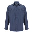 thumbnail image 5 of Men’s Long Sleeve Lapel Solid Color Denim Shirt Jacket Casual Spring Autumn Top, 5 of 9