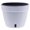 White/Black, variant on 🪴 Santino ASTI 7.1 Inch Self Watering Planter WHITE/BLACK for Indoor Plants - Modern Plastic Planter Pot w/ Water level Indicator for All House Herbs, Plants, African Violets and Dahlias