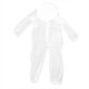 thumbnail image 1 of Traje de apicultura de malla de nailon transparente de una pieza antiabejas, suministros de ropa para abejas (XXL), 1 of 8