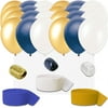 Team Spirit Rams Football Fan Decoration Pack, 30pc, Blue White Gold