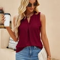 thumbnail image 3 of Askfv Womens Tank Tops V Neck Sleeveless Summer Tshirts for Lady Tops Tee Blouse, 3 of 4