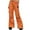 Orange, variant on lulshou Cargo Pants Women Street Style Fashion Design Sense Multi Pocket Overalls Low Waist Sports Pants Relaxed Fit Wide Leg Pants
