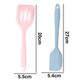 thumbnail image 2 of 2 Piece Mini Kitchen Utensil Set- Silicone Kitchen Tools with SpatulasPink + Blue Large, 2 of 5