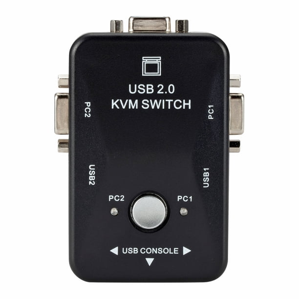 USB2.0 Manual Audio Video Conmutador VGA Dos entradas Un adaptador de caja de conmutador divisor KVM de salida kenally DZ4870-00