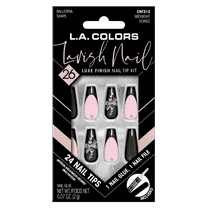 L.A. COLORS Lavish Nail Tip, Midnight Soiree, 26 Piece
