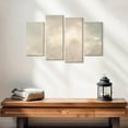 thumbnail image 2 of Elephant Stock Ashore Clouds Neutral Wall Art - Horizontal Multi Panel Canvas - Lobby Wall Decor - Abstract Multi Panel - Beige And Gray Decor By Julia Purinton - 24" x 14", 2 of 4
