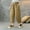 Khaki, variant on Fashion Sweatpants Womens Plus Size Lounge Baggy Comfy Solid Color Drawstring Stretch Waisted Wide Leg Running Sporting Pants Black XXXL