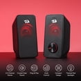 thumbnail image 3 of Altavoz para juegos de PC Redragon GS500 Stentor 2.0 canales estéreo, 3 of 9