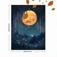 thumbnail image 3 of UXIEQU 12x16 Inch Golden Moon Wisteria Canvas Wall Art Floral Night Decor, 3 of 8