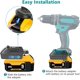 thumbnail image 5 of DM18M Adaptador de Batería para Herramientas Makita 18V Convertido para Batería Dewalt 20V y Batería Milwaukee M18 18V a Batería Makita 18V BL1830 BL1840 BL1850 con Puerto de Carga USB (Solo Adaptador Desnudo), 5 of 8
