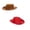 Z-Brown,Red, variant on Grblisyd 2 Pack Kids Cowboy Hat Small Western Cowgirl Hat Wide Brim Cowboy Hat with Neck Drawstring Cosplay Costume Accessories for Halloween Dress Up Party