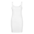 thumbnail image 4 of Prolriy Robes Printemps Été pour Femmes 2025 Robe d'Été Ajustée Col Carré Sans Manches Robe Débardeur Robes d'Été pour Femmes, Robes pour Femmes Blanc TG, 4 of 6