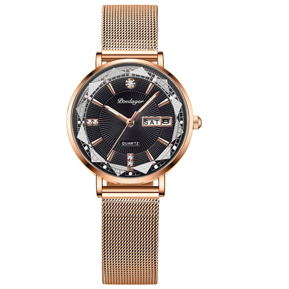 Swiss brand new waterproof luminous women s watch double calendar quartz watch TikTok live sale Walmart