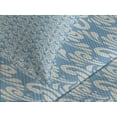 thumbnail image 4 of Ambesonne Geometric Quilted Bedspread Set 3 Pcs, Modern Art Swirls, King Size, Slate Blue Tan, 4 of 5