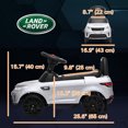 thumbnail image 3 of Qaba 6V Land Rover Licensed Electric Car for Kids w / Music Horn White, 3 of 9