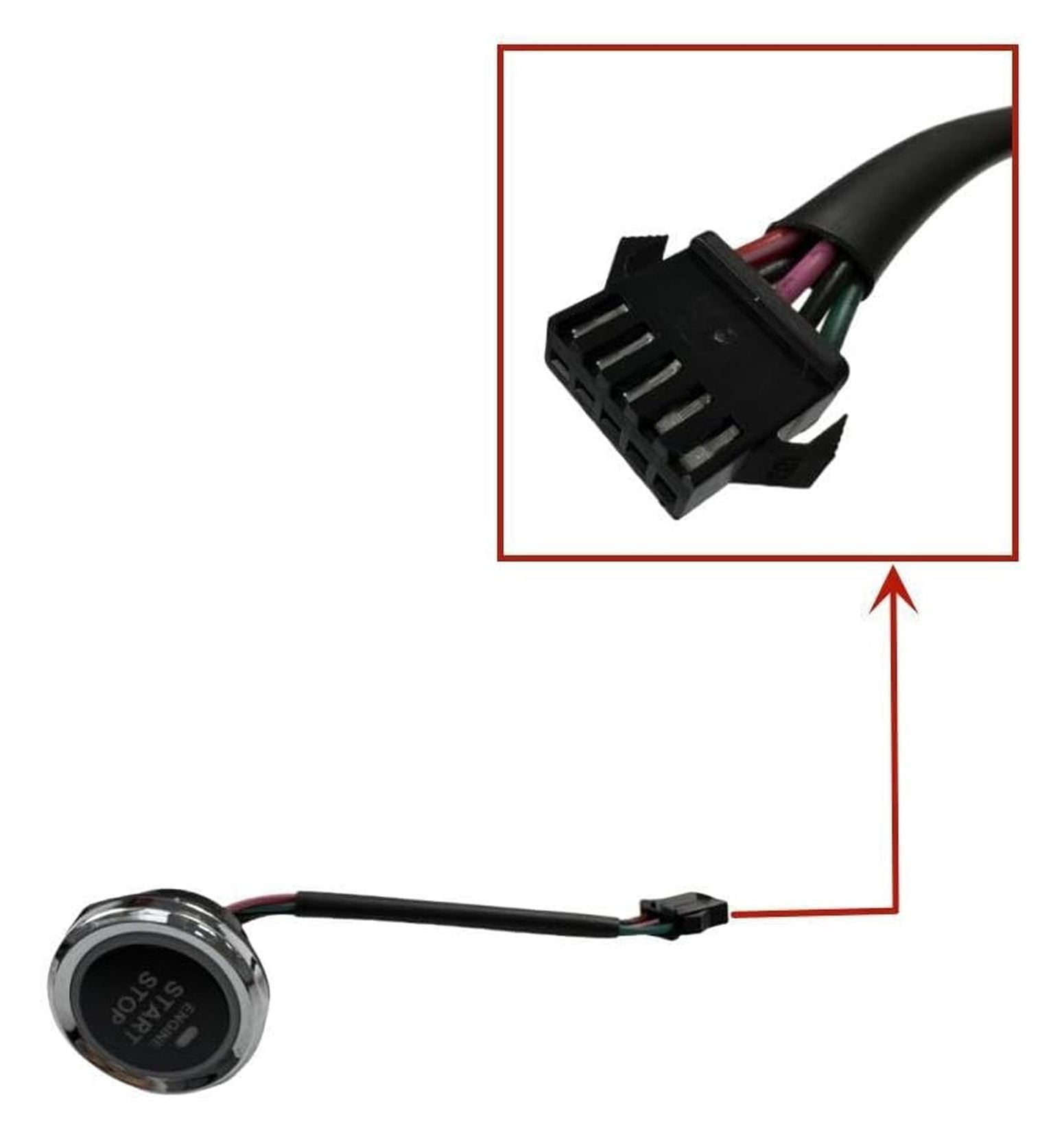 Engine Start Stop Push Button for Predator 5000-Watt Dual-Fuel Inverter Generator (Compatible with SKU 71367, 70143)